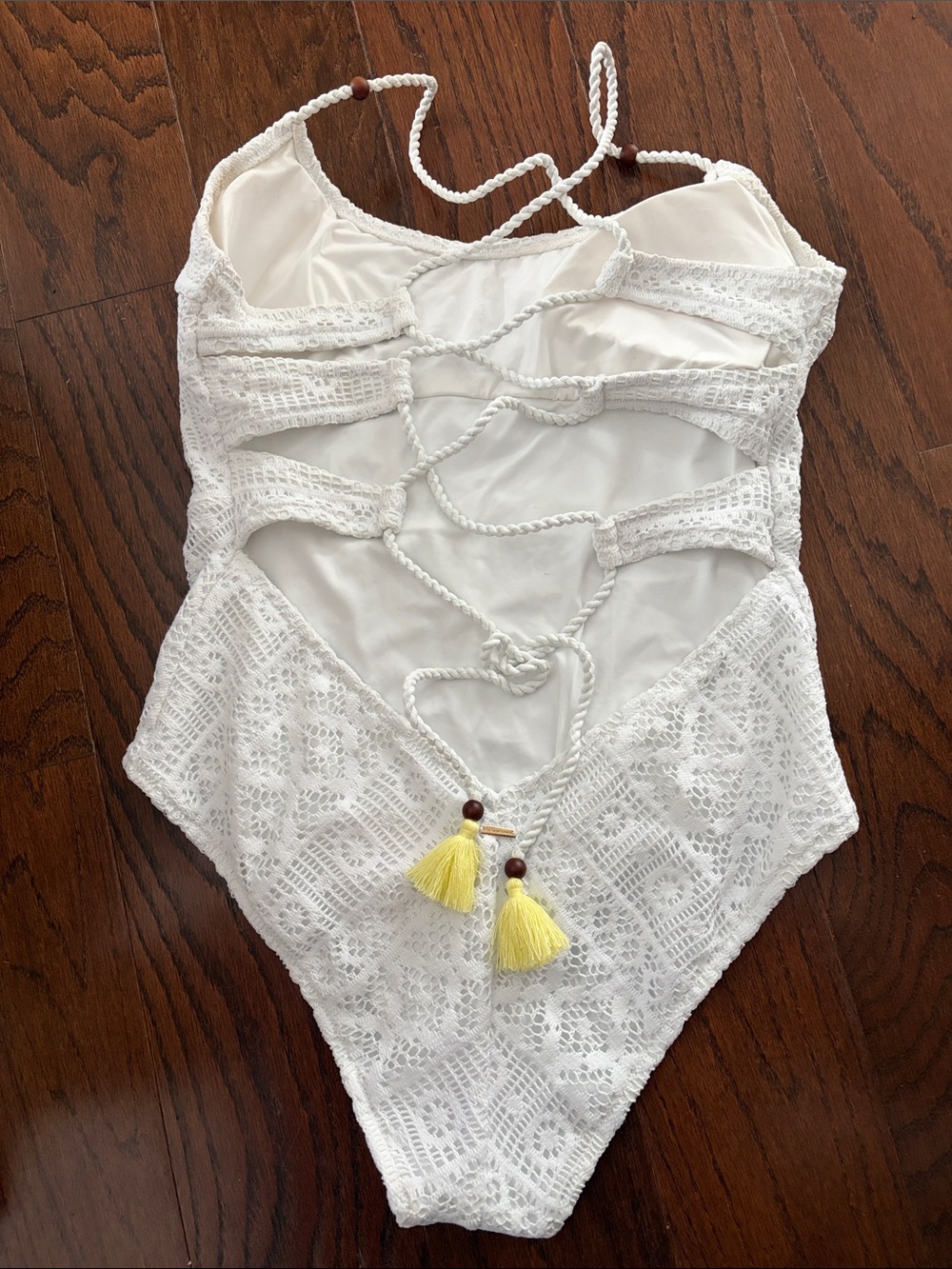 Victoria’s Secret White Lace One-Piece Swimsuit